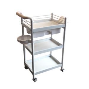 PVC3 Shelf Plastic Trolley