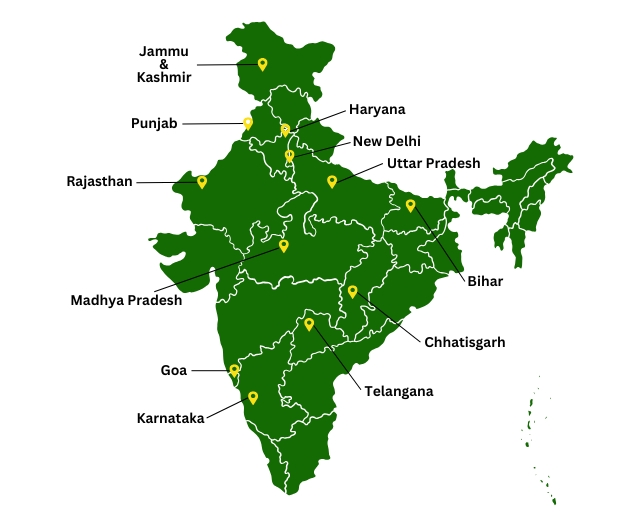 RIMS India Map